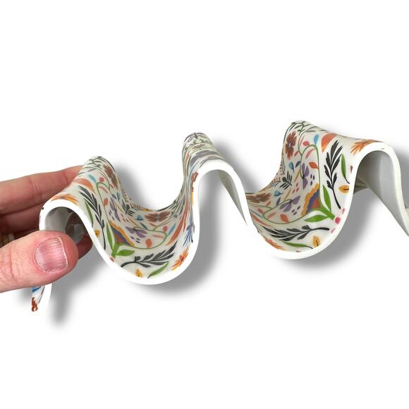 CWC Cook With Color Fox Bright Floral Print Melamine 4 pc Taco Stand Holders - Picture 5 of 7